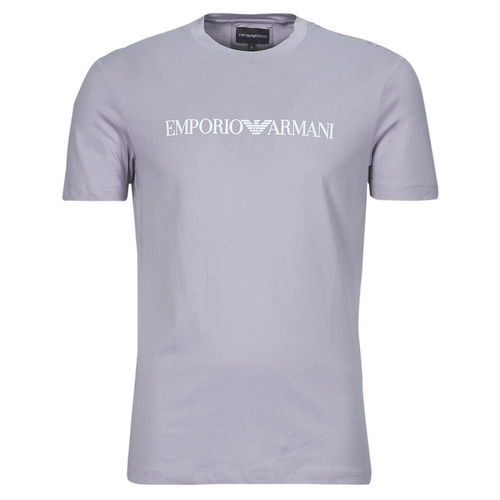 Vêtements Homme T-shirts manches courtes Emporio embroidered Armani T-SHIRT 8N1TN5 Lilas