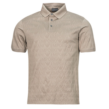 Vêtements Homme All Over Logo Terry Emporio Armani POLO 3D1FM8 Taupe / Beige