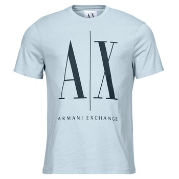 Vêtements Homme T-shirts sheer-panelled manches courtes Armani Exchange 8NZTPA Bleu Ciel