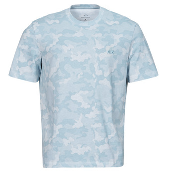 Vêtements Homme T-shirts manches courtes Armani Exchange 3DZTEU Bleu Ciel