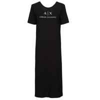 Vêtements Femme Robes longues Navy Armani Exchange 3DYAAF Noir