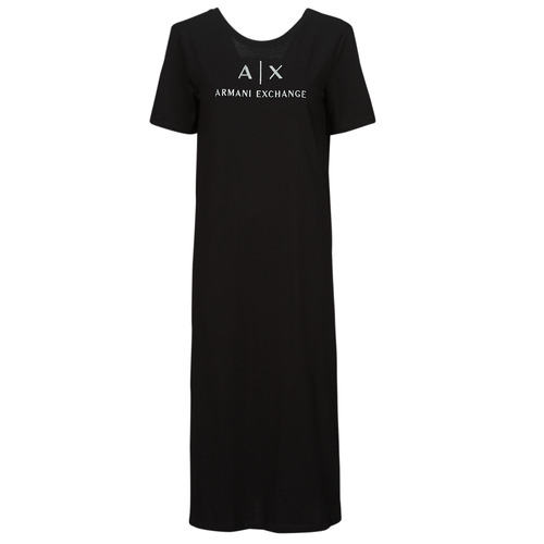 Vêtements Femme Robes longues contrast Armani Exchange 3DYAAF Noir