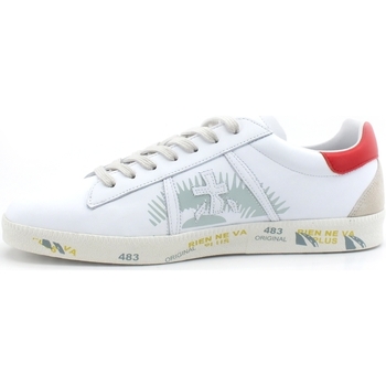 Premiata Andy Sneaker Uomo Retro Red White ANDY-5144 Blanc