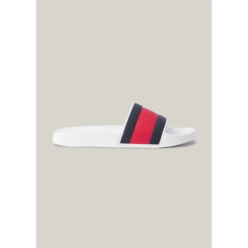 Chaussures Homme Mules Tommy Hilfiger Claquettes  blanches Blanc