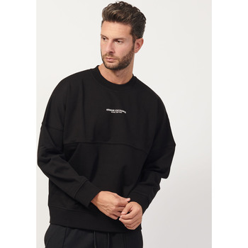Vêtements Homme Sweats EAX Sweat AX noir en coton French Terry et logo Multicolore