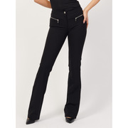 Pantalon noir coupe slim  Boss avec poches zippées