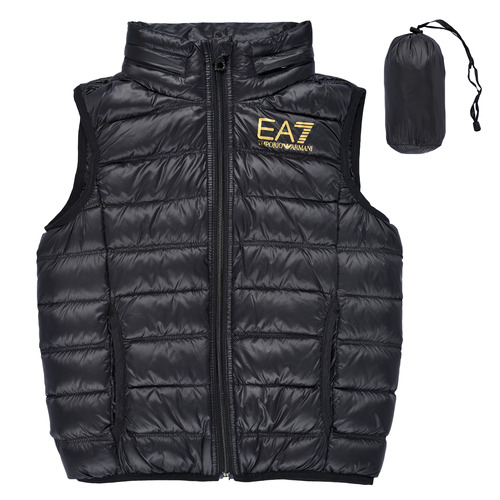 Vêtements Garçon Doudounes Emporio Armani adjustable EA7 CORE ID DOWN WAISTCOAT Noir