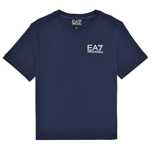 Vêtements Garçon T-shirts manches courtes Emporio Armani pattern EA7 TSHIRT 8NBT51 Marine