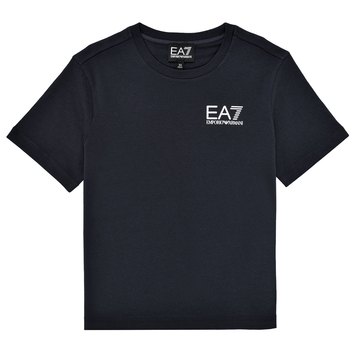Vêtements Garçon T-shirts manches courtes Emporio Armani Kids embroidered patch zip-up hoodieA7 TSHIRT 8NBT51 Noir