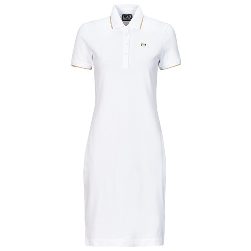 Vêtements Femme Robes courtes New Balance Nume ROBE POLO Blanc / Doré