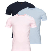 Vêtements Homme T-shirts manches courtes Polo think Ralph Lauren S / S CREW-3 PACK-CREW UNDERSHIRT Bleu / Marine / Rose