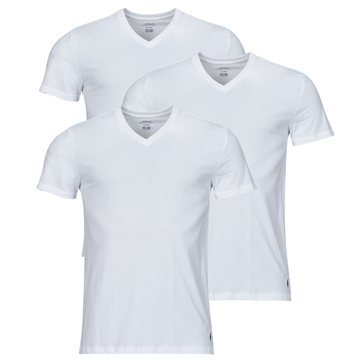 Vêtements Homme Perfect Polo coton shirt for the regular summer days S / S V-NECK-3 PACK-V-NECK UNDERSHIRT Blanc / Blanc  / Blanc