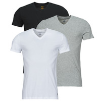 Vêtements Homme T-shirts nanjing manches courtes Polo Ralph Lauren S / S V-NECK-3 PACK-V-NECK UNDERSHIRT Noir / Gris / Blanc