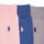 Accessoires Chaussettes Polo Ralph Lauren 84023PK-MERC 3PK-CREW SOCK-3 PACK Marine / Gris / Rose