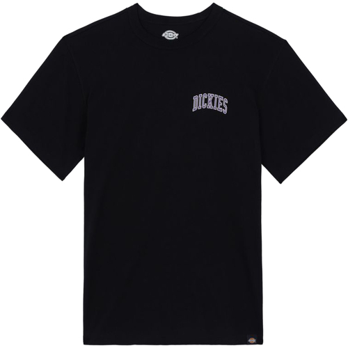 Vêtements Homme College T-shirt Printed Long Sleeved Dickies DK0A4Y8OG411 Noir