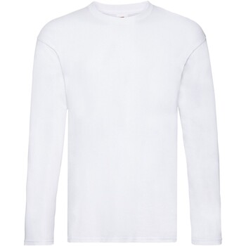 Vêtements Homme T-shirts manches longues Fruit Of The Loom Original Blanc