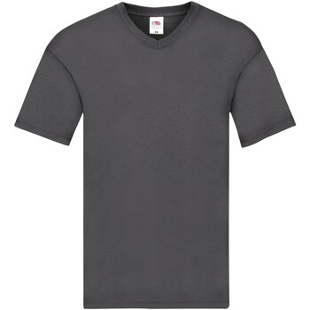 Vêtements Homme T-shirts manches longues Fruit Of The Loom 61426 Gris