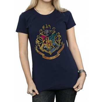 Vêtements Femme Weekend Offender iridium polo shirt with plaid shoulder in navy Harry Potter BI1012 Bleu