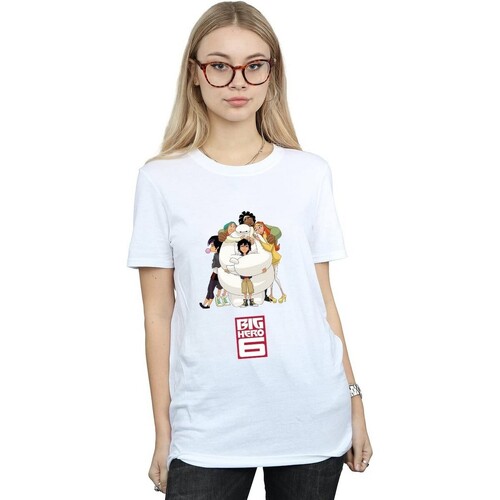 Vêtements Femme T-shirts manches longues Big Hero 6 BI1013 Blanc