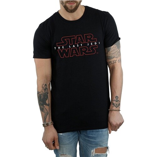 Vêtements Homme T-shirts manches longues Star Wars: The Last Jedi  Noir