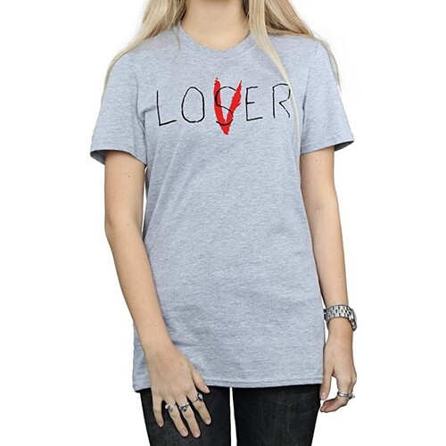 Vêtements Femme T-shirts manches longues It Loser Lover Gris