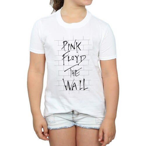 Vêtements Fille T-shirts manches longues Pink Floyd The Wall Blanc