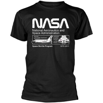 Vêtements Homme T-shirts manches longues Nasa Space Shuttle Noir