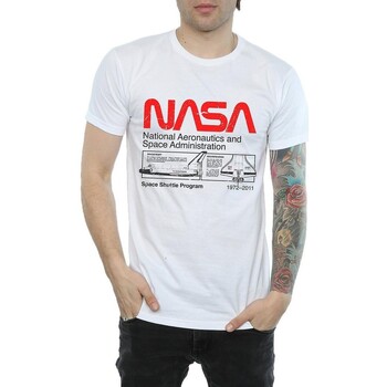 Vêtements Homme T-shirts manches longues Nasa Space Shuttle Blanc