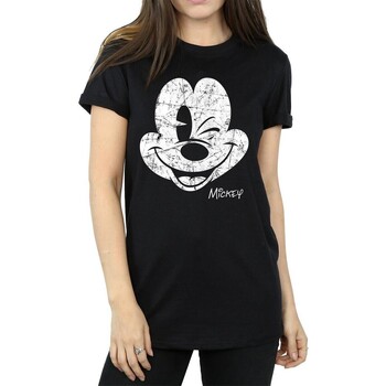 Vêtements Femme T-shirts manches longues Disney BI1157 Noir