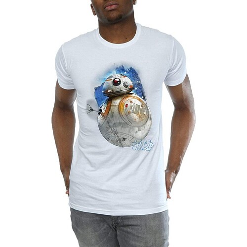 Vêtements Homme T-shirts manches longues Star Wars: The Last Jedi BI1183 Blanc