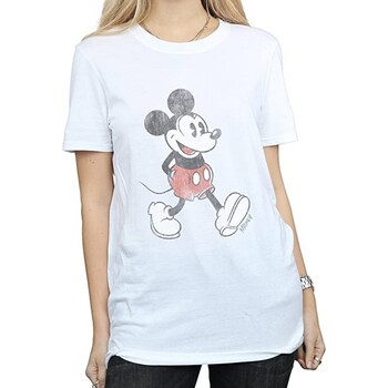 Vêtements Femme T-shirts manches longues Disney Walking Blanc