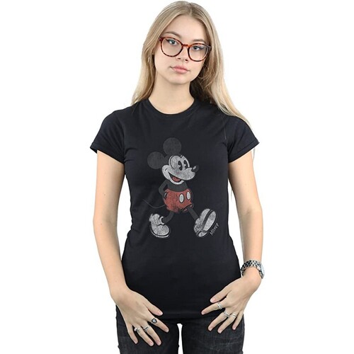 Vêtements Femme T-shirts manches longues Disney Walking Noir