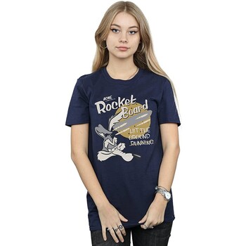 Vêtements Femme T-shirts manches longues Dessins Animés Rocket Board Bleu