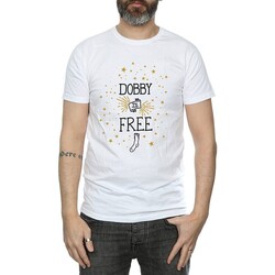 Vêtements Homme T-shirts manches longues Harry Potter Dobby Is Free Blanc