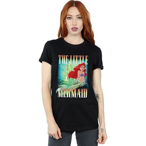 Vêtements Femme T-shirts manches longues The Little Mermaid BI1278 Noir