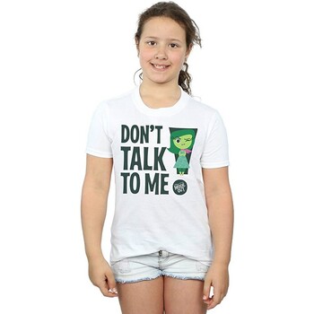 Vêtements Fille T-shirts manches longues Inside Out Don't Talk To Me Blanc