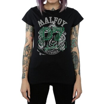 Vêtements Femme T-shirts manches longues Harry Potter Malfoy Noir