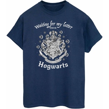 Vêtements Femme T-shirts manches longues Harry Potter Waiting For My Letter Bleu