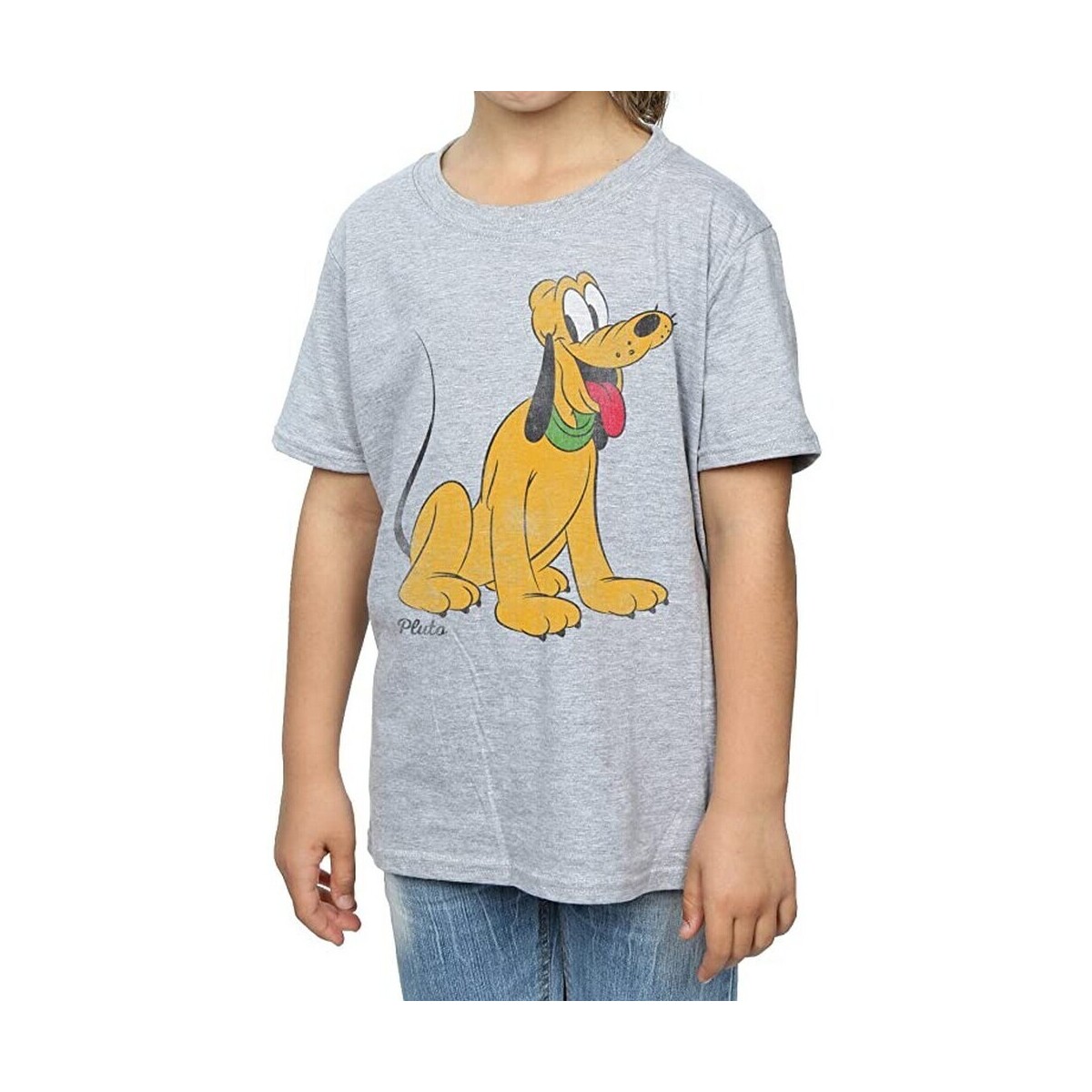 Vêtements Fille T-shirts sleeveless manches longues Disney Classic Gris
