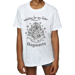 Vêtements Fille T-shirts manches longues Harry Potter Waiting For My Letter Blanc