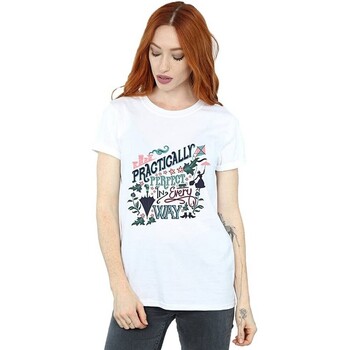 Vêtements Femme T-shirts manches longues Mary Poppins Practically Blanc