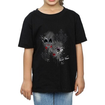 Vêtements Fille T-shirts manches longues Disney BI1391 Noir