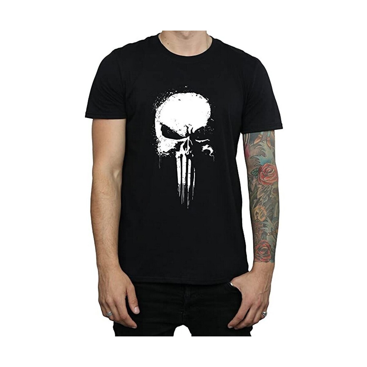 Vêtements Homme T-shirts manches longues The Punisher BI1398 Noir