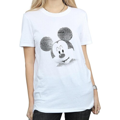 Vêtements Femme T-shirts manches longues Disney BI1411 Blanc
