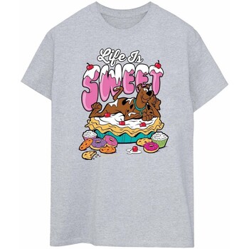 Vêtements Homme T-shirts manches longues Scooby Doo Life Is Sweet Gris