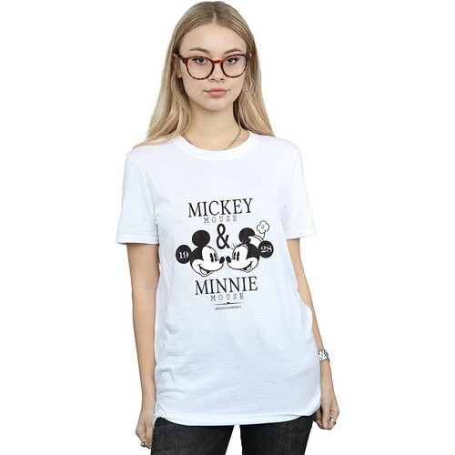 Vêtements Femme T-shirts manches longues Disney Mousecrush Mondays Blanc