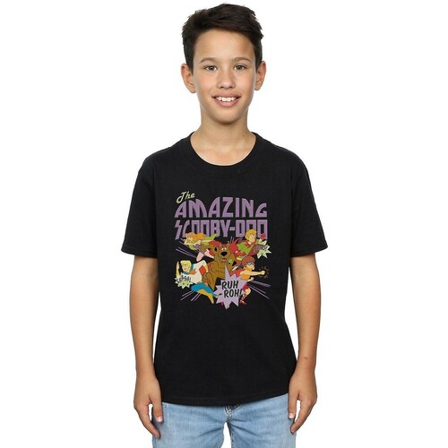 Vêtements Garçon T-shirts manches courtes Scooby Doo  Noir