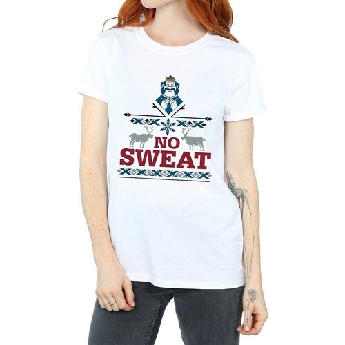 Vêtements Femme T-shirts manches longues Disney No Sweat Blanc