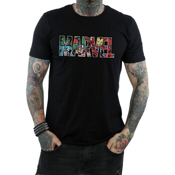 Vêtements Homme T-shirts manches longues Marvel BI1555 Noir