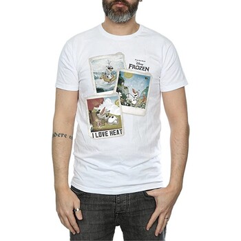 Vêtements Homme T-shirts manches longues Disney BI1563 Blanc
